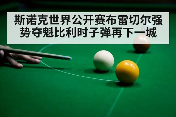斯诺克世界公开赛布雷切尔强势夺魁比利时子弹再下一城